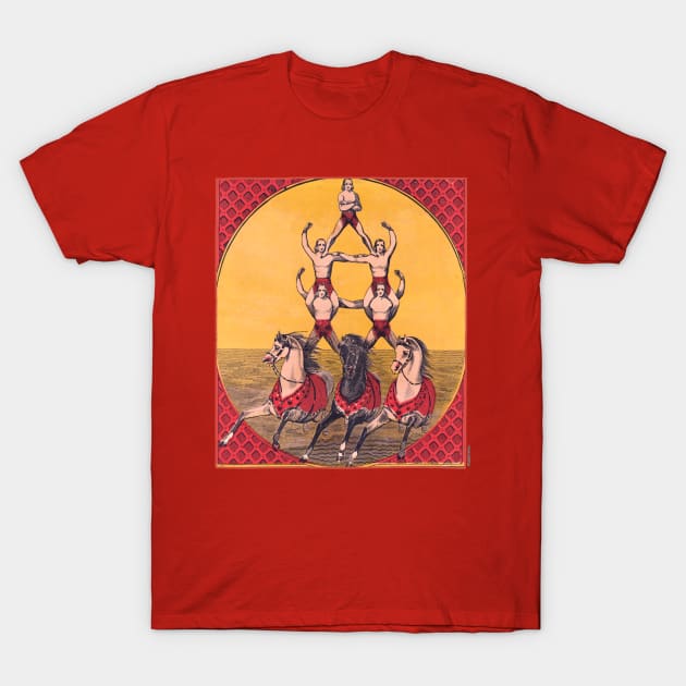 Cool Retro Acrobat Poster T-Shirt by Scarebaby